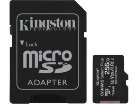 micSDXC Canvas Select Plus 100R A1 C10 Card  ADP 256GB